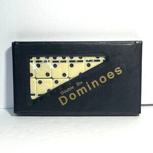 Vintage Double Six Dominoes Spinner Set